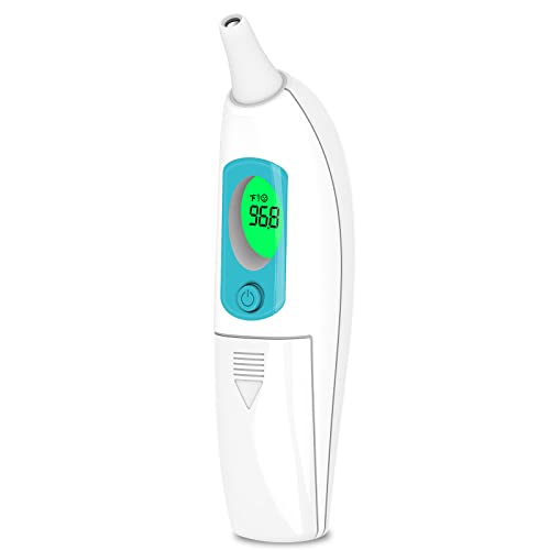 Ear Thermometer for Adults and Kids, Digital Thermometer with Fever Alarm and Insta - Canlaa