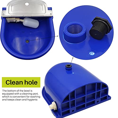 Automatic Waterer Bowl Large Horse Waterer with Float Valve and Drain Plug Automatic - Canlaa