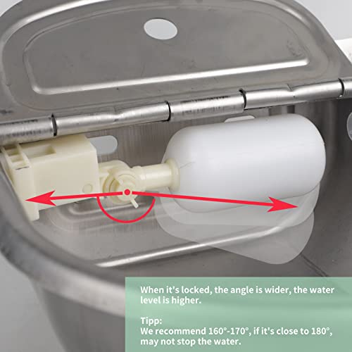 Automatic Waterer Update with Drain Hole, Cow Drinking Water Bowl with Pipe Hose - Canlaa