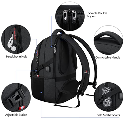 Bagsure Travel Laptop Backpack, Business Water Resistant Laptop Backpack with US - Canlaa