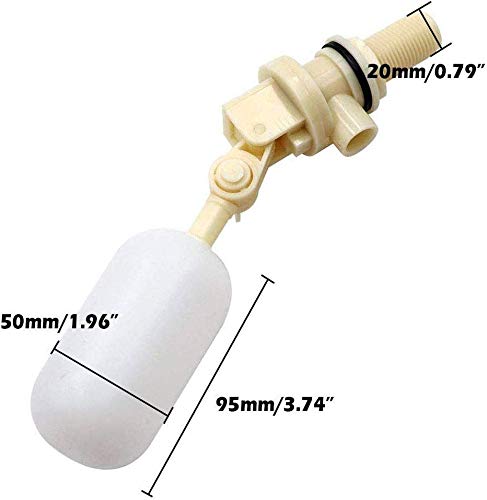 2 Pack Float Valve Stable Water Float Valve Shut Off 1/2" Stainless Steel Automatic - Canlaa