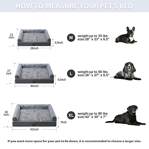 BFPETHOME Dog Beds for Large Dogs, Orthopedic Dog Bed for Medium Large Dogs, - Canlaa