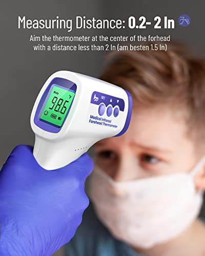 Digital Infrared Thermometer, Forehead Thermometer for Adults and Kids - Canlaa