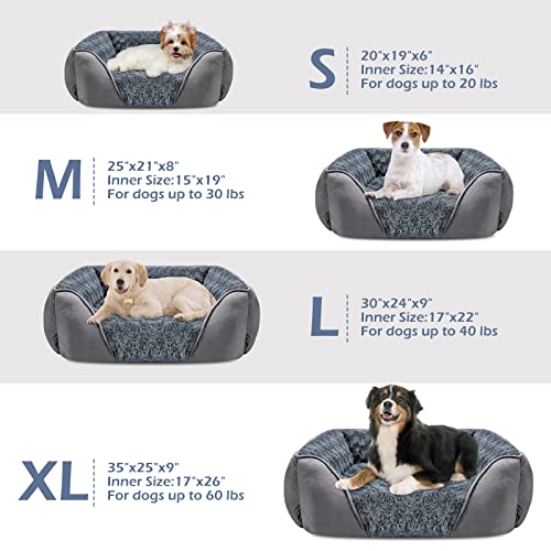 Small Dog Bed for Large Medium Small Dogs Rectangle Washable Dog Bed, Orthoped - Canlaa