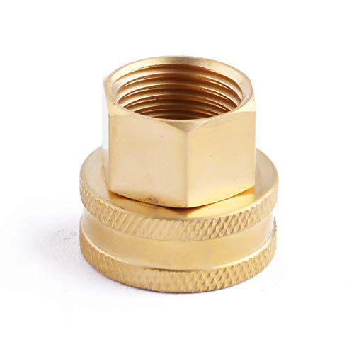 LitOrange (2 Pack Lead-Free Brass Garden Hose Threaded 3/4" GHT to 1/2 NPT Fittin - Canlaa