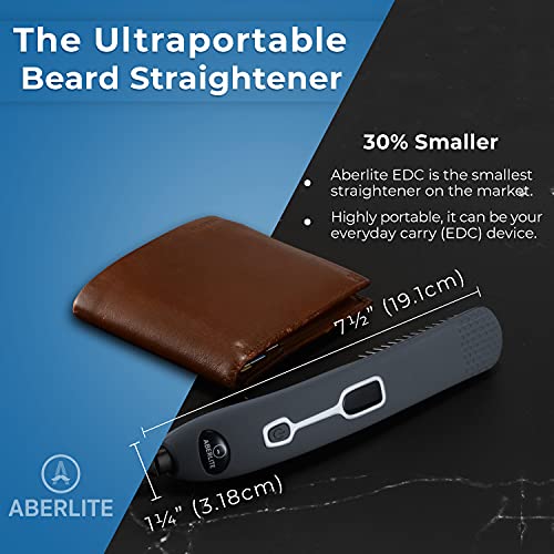 Aberlite EDC - Premium Beard Straightener Brush for Men - Professional Straightening - Canlaa