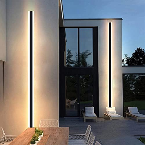 Outdoor Wall Sconce, Long Strip Wall Light Modern Outdoor Lighting Lamp, 110V Hangi - Canlaa