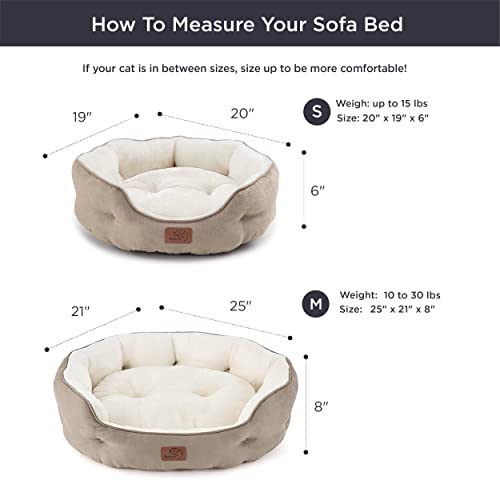 Bedsure Small Dog Bed for Small Dogs Washable - Round Cat Beds for Indoor Cats, - Canlaa