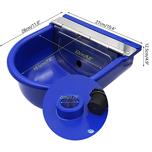 Automatic Waterer Bowl Large Horse Waterer with Float Valve and Drain Plug Automatic - Canlaa