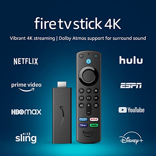 Fire TV Stick 4K, brilliant 4K streaming quality, TV and smart home controls, free and live TV - Canlaa