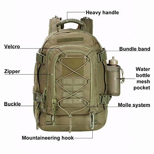 ARMY PANS Backpack for Men Large Military Backpack Tactical Waterproof Backpack - Canlaa