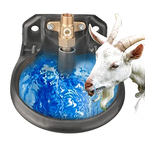 MILIFUN Goat Waterer, Sheep Water Bowls Livestock Water Bowl with Copper Valve, - Canlaa