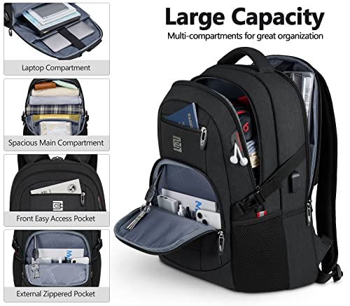 Bagsure Travel Laptop Backpack, Business Water Resistant Laptop Backpack with US - Canlaa