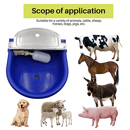 Automatic Waterer Bowl Large Horse Waterer with Float Valve and Drain Plug Automatic - Canlaa