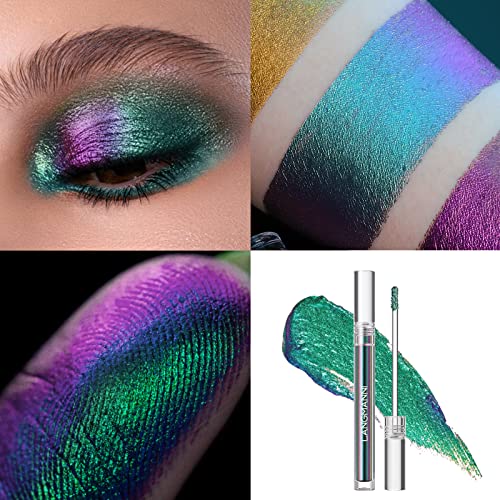 Jolilab Liquid Glitter Eyeshadow,3 Colors Metallic Liquid Chameleon Eyeshadow, Multi-D - Canlaa