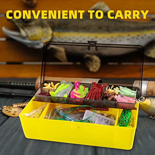 GOANDO Fishing Lures Kit 302Pcs Fishing Accessories Set for Bass Trout Salmon with Topwater Lures Crankbaits Spinnerbaits Spoon Worms Jigs and More Fishing Gear with Tackle Box - Canlaa