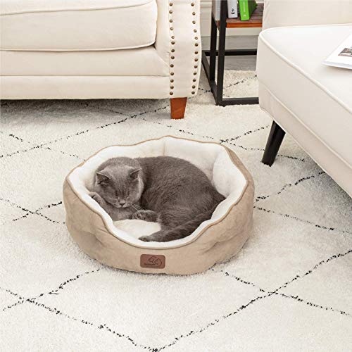 Bedsure Small Dog Bed for Small Dogs Washable - Round Cat Beds for Indoor Cats, - Canlaa