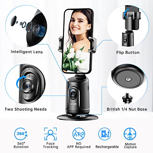 Auto Tracking Phone Holder, Auto Face Tracking Tripod, Portable All-in-one Smart Sel - Canlaa