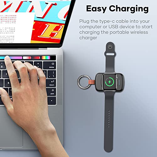 CKFN Portable Wireless Charger for Apple Watch, 1800mAh Power Bank Smart Keych - Canlaa