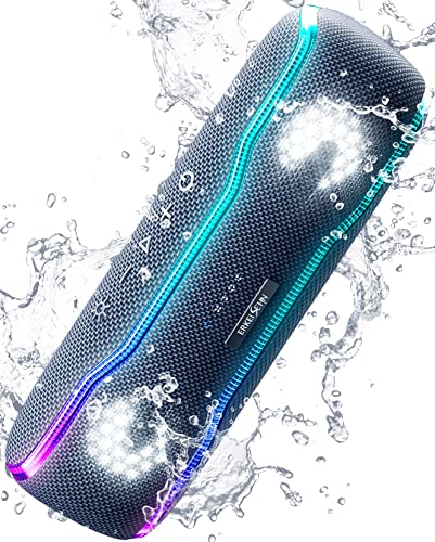 Portable Bluetooth Speaker, IPX7 Waterproof Wireless Speaker with Colorful Flashing - Canlaa