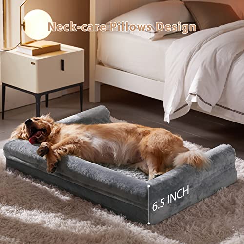 BFPETHOME Dog Beds for Large Dogs, Orthopedic Dog Bed for Medium Large Dogs, - Canlaa