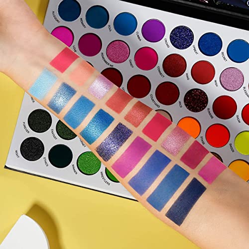 Customized Eyeshadow Palette 54 Colors, Big Colorful Eye Shadow Palette, Highly - Canlaa