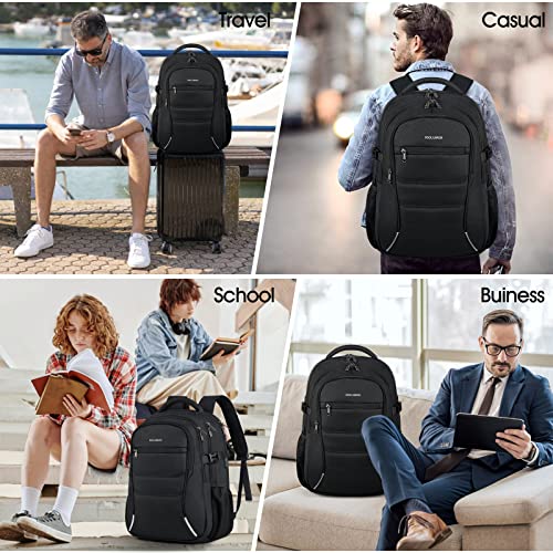 Laptop Backpack 15.6 Inch Travel Backpack Waterproof Computer Backpack Large Wo - Canlaa