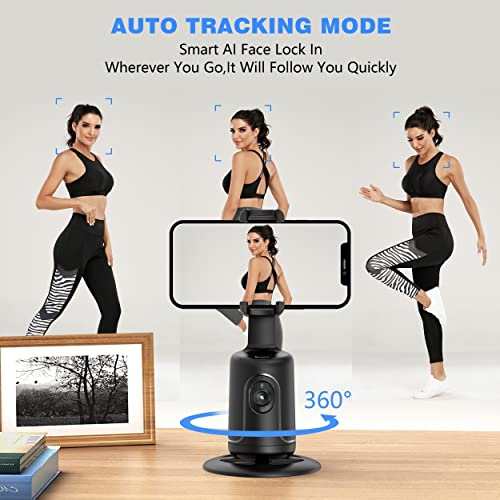 Auto Face Tracking Tripod, 360° Rotation Face Body Phone Camera Mount Smart Shoo - Canlaa