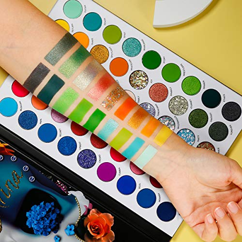 Customized Eyeshadow Palette 54 Colors, Big Colorful Eye Shadow Palette, Highly - Canlaa