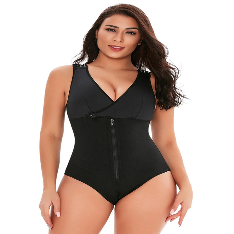 Reducing and Shaping Girdles Woman Colombian Post Liposuction  Latex Body Shaper Shapewear Vest - Canlaa