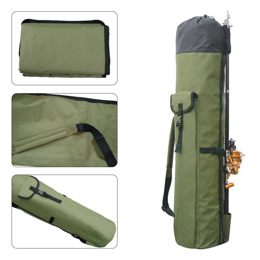 Shaddock Fishing Portable Multifunction Nylon Fishing Bags Fishing Rod Bag Case Fishing Tackle Tools Storage Bag - Canlaa