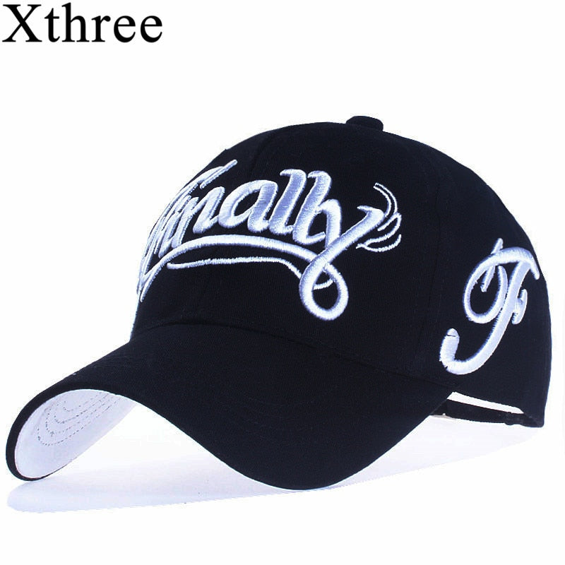 Xthree 100% Cotton Baseball Cap Women Casual Snapback Hat for Men Casquette Homme Letter Embroidery Gorras - Canlaa