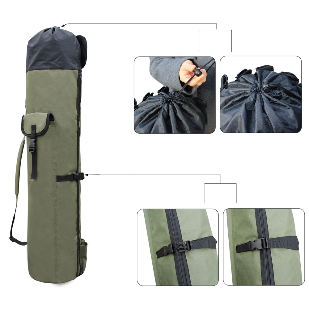 Shaddock Fishing Portable Multifunction Nylon Fishing Bags Fishing Rod Bag Case Fishing Tackle Tools Storage Bag - Canlaa