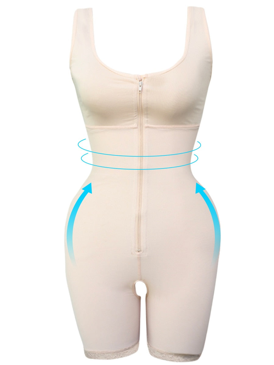 Reducing and Shaping Girdles Woman Colombian Post Liposuction  Latex Body Shaper Shapewear Vest - Canlaa