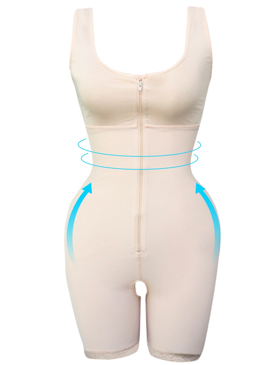 Reducing and Shaping Girdles Woman Colombian Post Liposuction  Latex Body Shaper Shapewear Vest - Canlaa