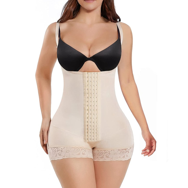 Women&#39;s Corset High Girdle For Daily And Post-Surgical Use Slimming Sheath Belly Compression Garment Tummy Full Shapewear Fajas - Canlaa